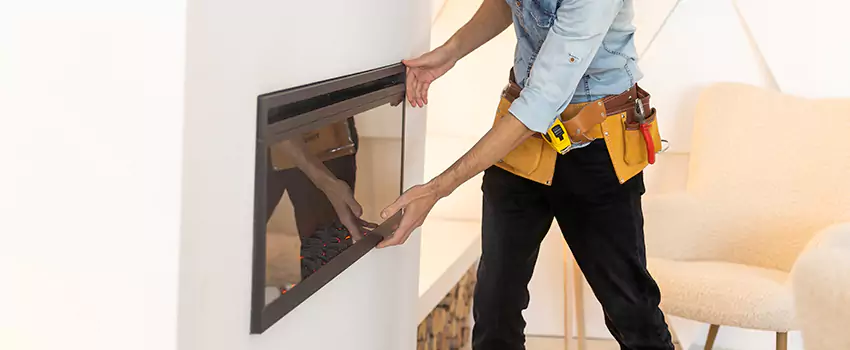 Metal Fireplace Installation in Winchester, Massachusetts