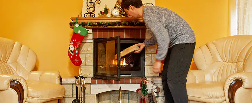 Rusted Metal Fireplace Restoration in Winchester, Massachusetts