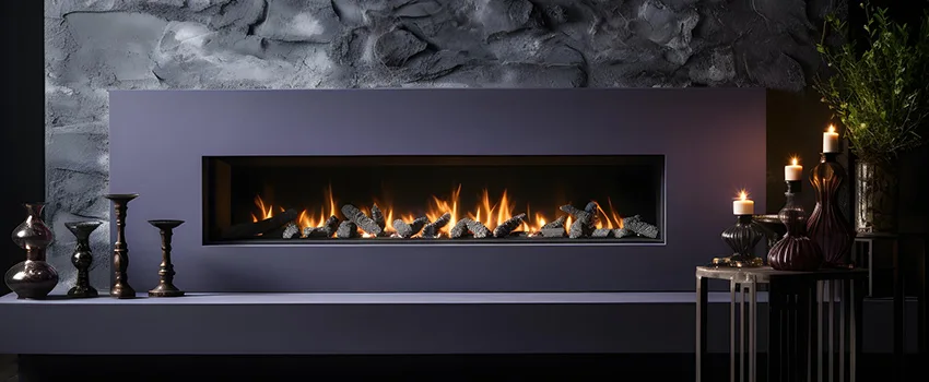 Ember Bed for Ventless Gas Fireplace in Winchester, MA