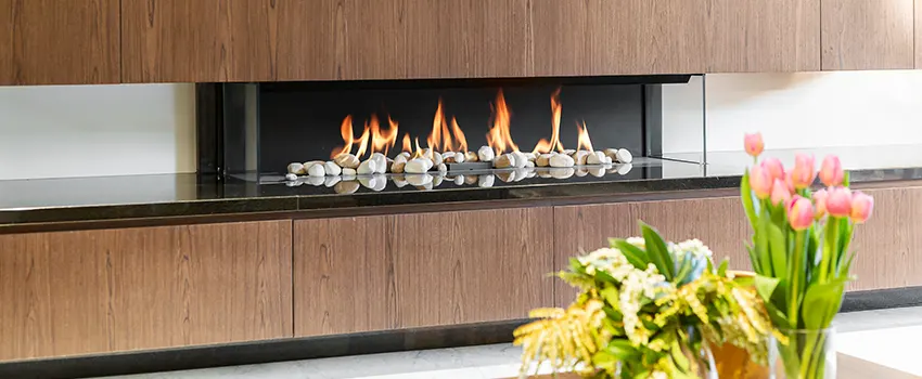 Double-height Fireplace Design Refurbishment in Winchester, Massachusetts