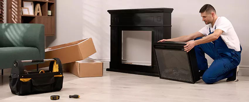 Old Rusted Metal Fireplace Repair And Replacement in Winchester, MA